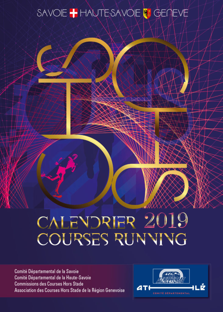 Couverture de la brochure du calendrier des Courses Hors Stade 2019